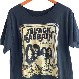Vintage Black Sabbath chopped band tee